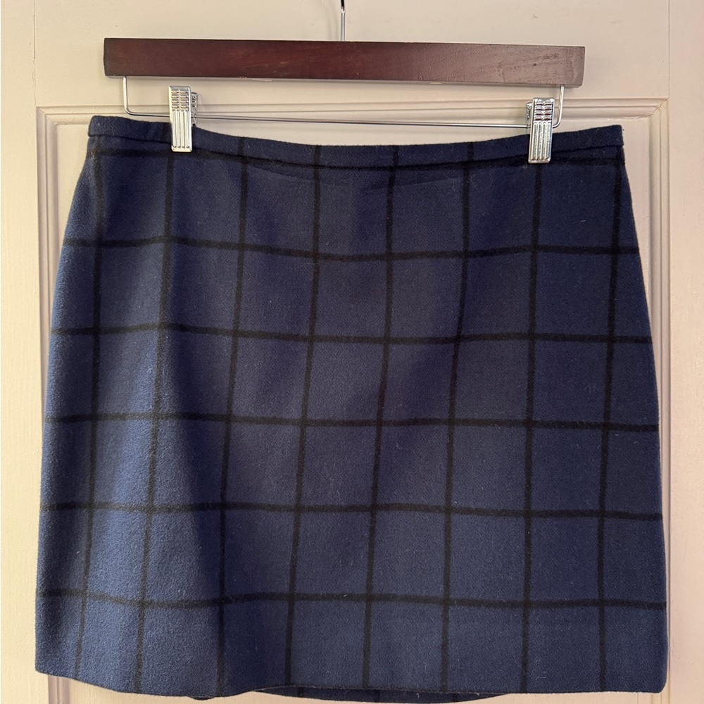 Madewell Blue Mini Pencil Skirt for Work